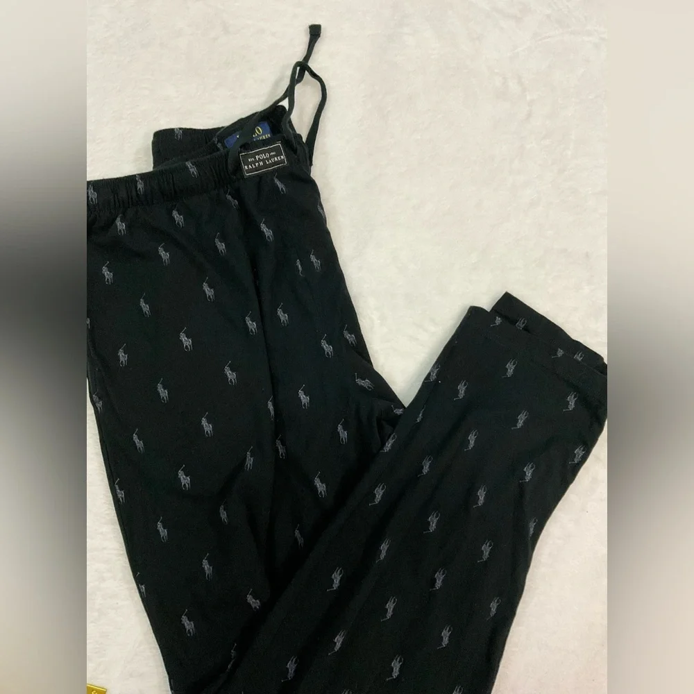 Men’s Polo Ralph Lauren Black Cotton Pajama Pants